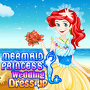 Mermaid princess wedding dress up