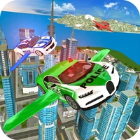 Flying police car simulator mobile