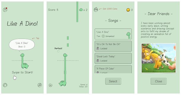 Like A Dino!, Rhythm Game Database Wiki