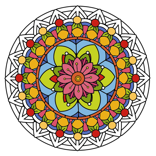 Mandala Coloring Book 🕹️ Jogue no Jogos123