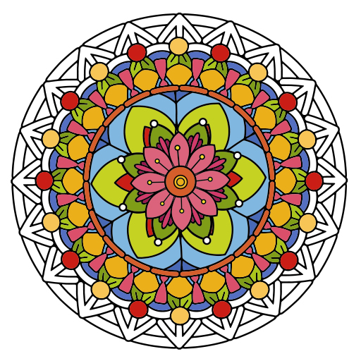 MANDALA COLORING BOOK jogo online no