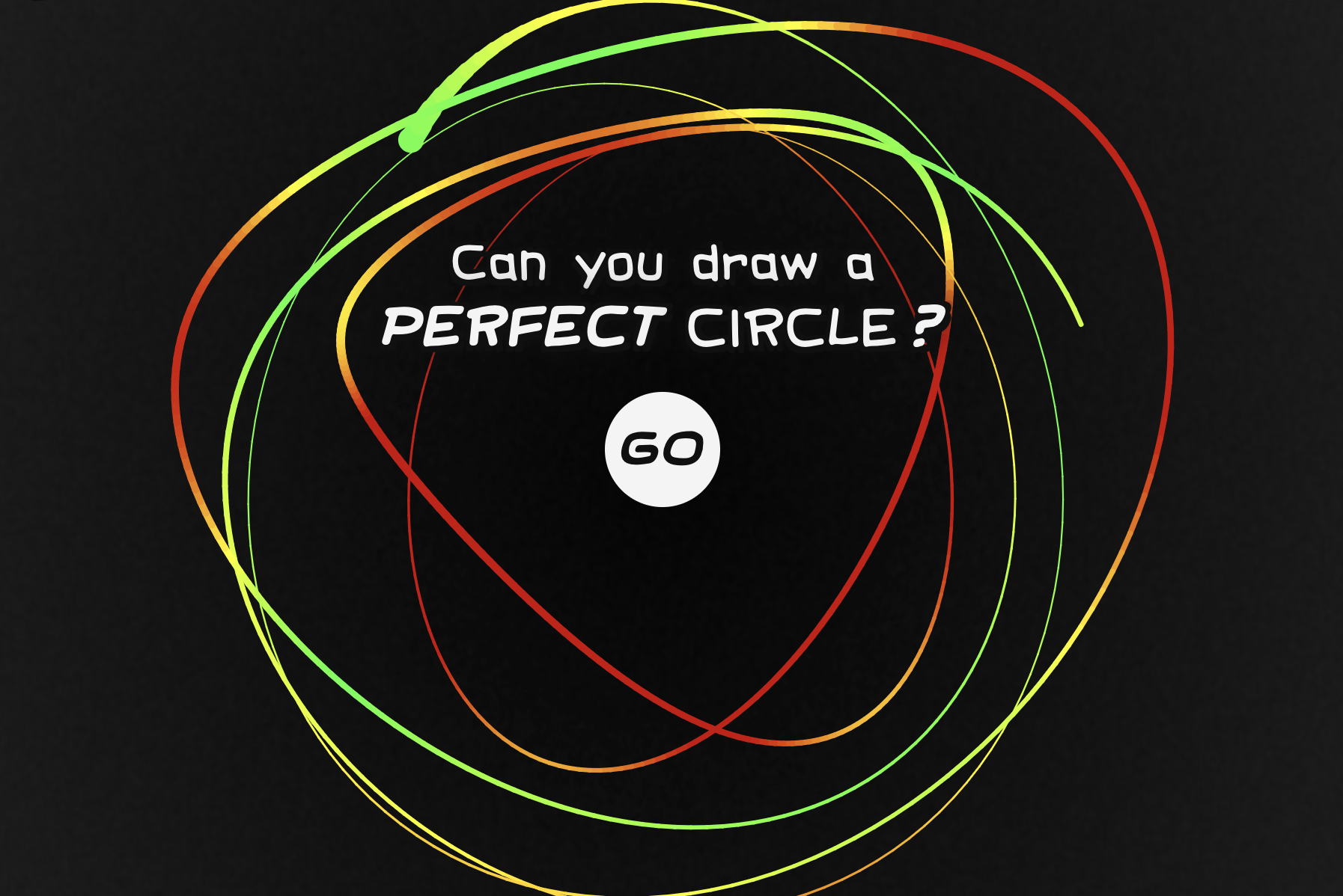 Perfect circle game